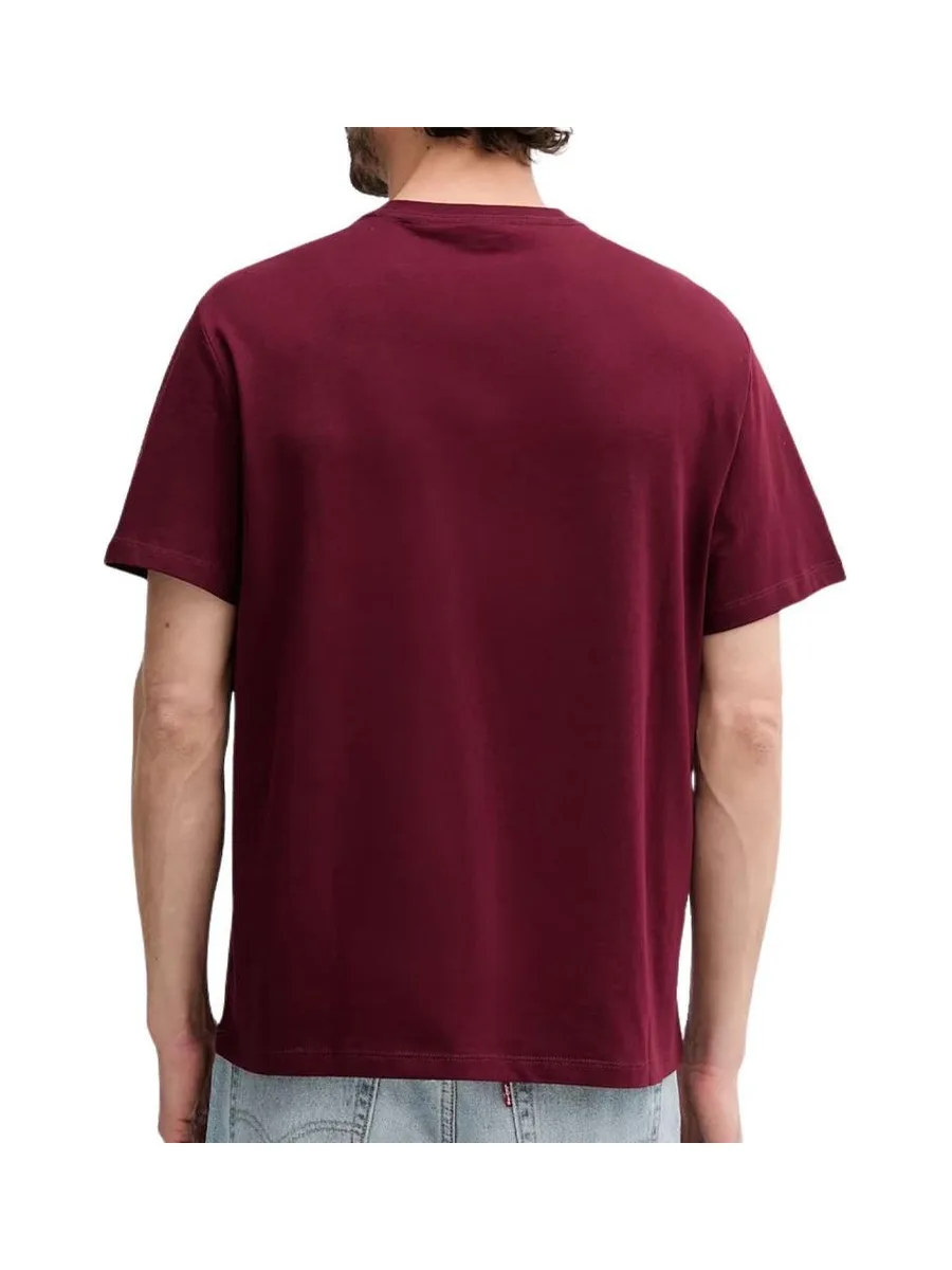 T-Shirt Bordeaux Homme Calvin Klein Jeans Hero 3