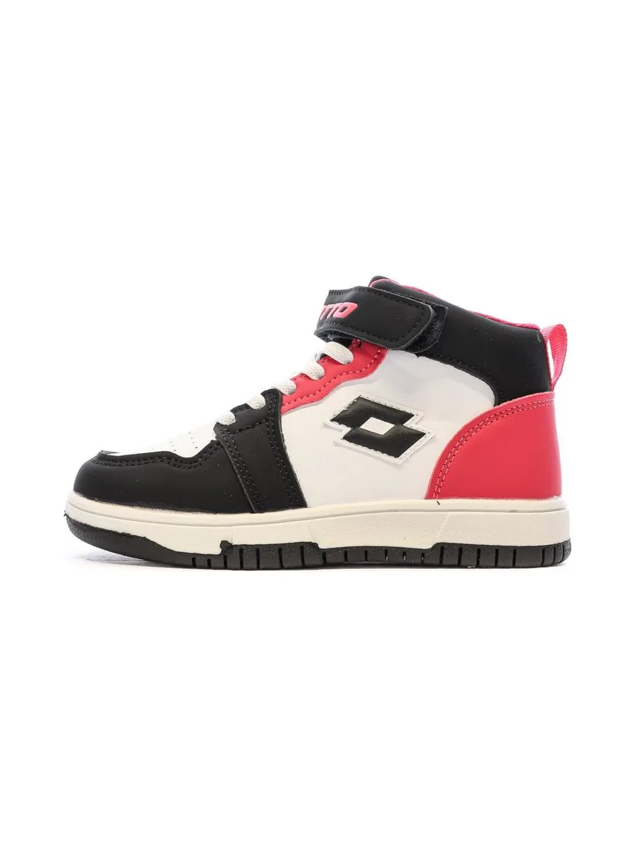Baskets Blanche/Noir/Rose Garçon Lotto Ravenne 1