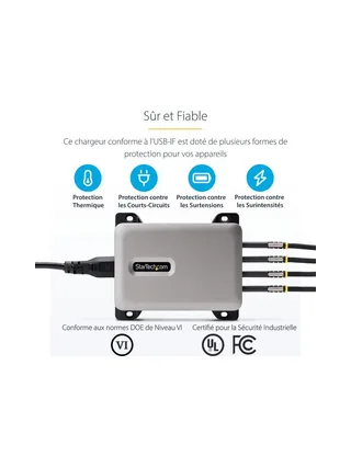 StarTech.com 424DEU-USB-C-CHARGER mobile device charger 16