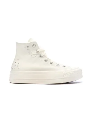 Baskets Blanches Femme Converse Chuck Taylor All Star Perles 2