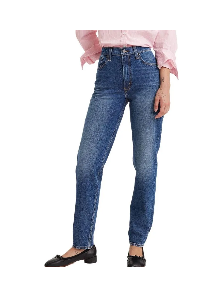 Jean Bleu Foncé Femme Levi's 80's Mom 2