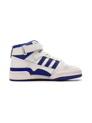 Baskets Blanches/Bleu Garçon Adidas Forum Mid 2