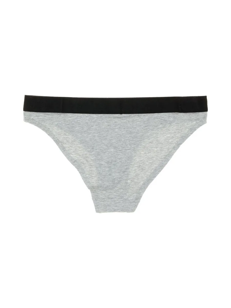 Culotte Grise Femme Superdry Logo Brief 3