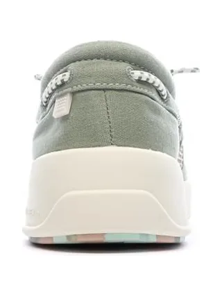 Chaussures bateau Vert Femme TBS Cotton Canvas Argile 3