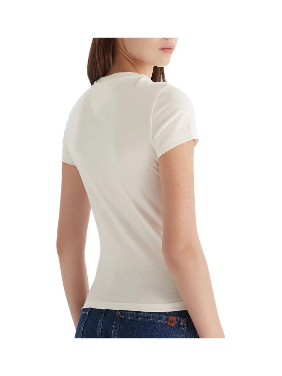 T-Shirt Ecru Femme Tommy Hilfiger DW0DW21550 3