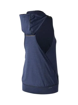 T-shirt à capuche Marine Femme New Balance WT71145 2