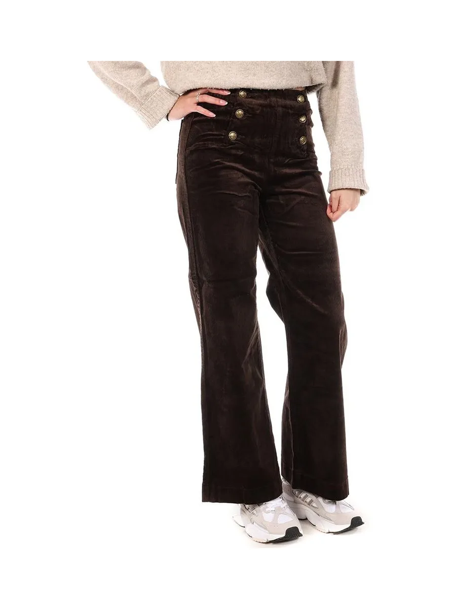 Pantalon en Velours Marron Femme Oraije Victorine 2
