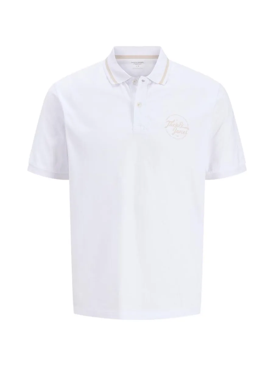 Polo Blanc Homme Jack & Jones Jordean 2