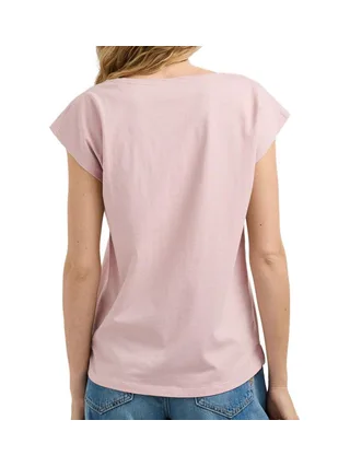 T-Shirt Rose Pastel Femme Pepe jeans Cloe 2