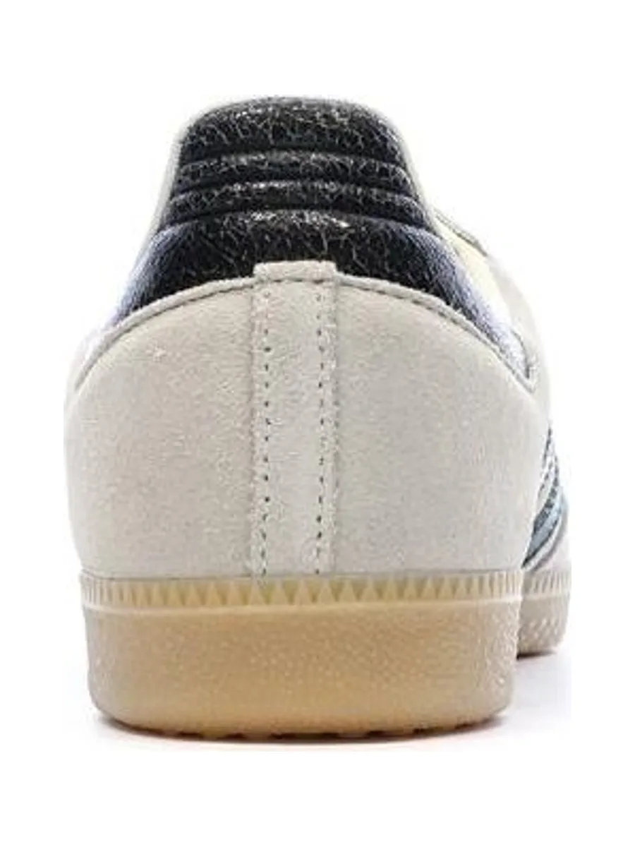Baskets Écru/Vert Femme Adidas Samba 4