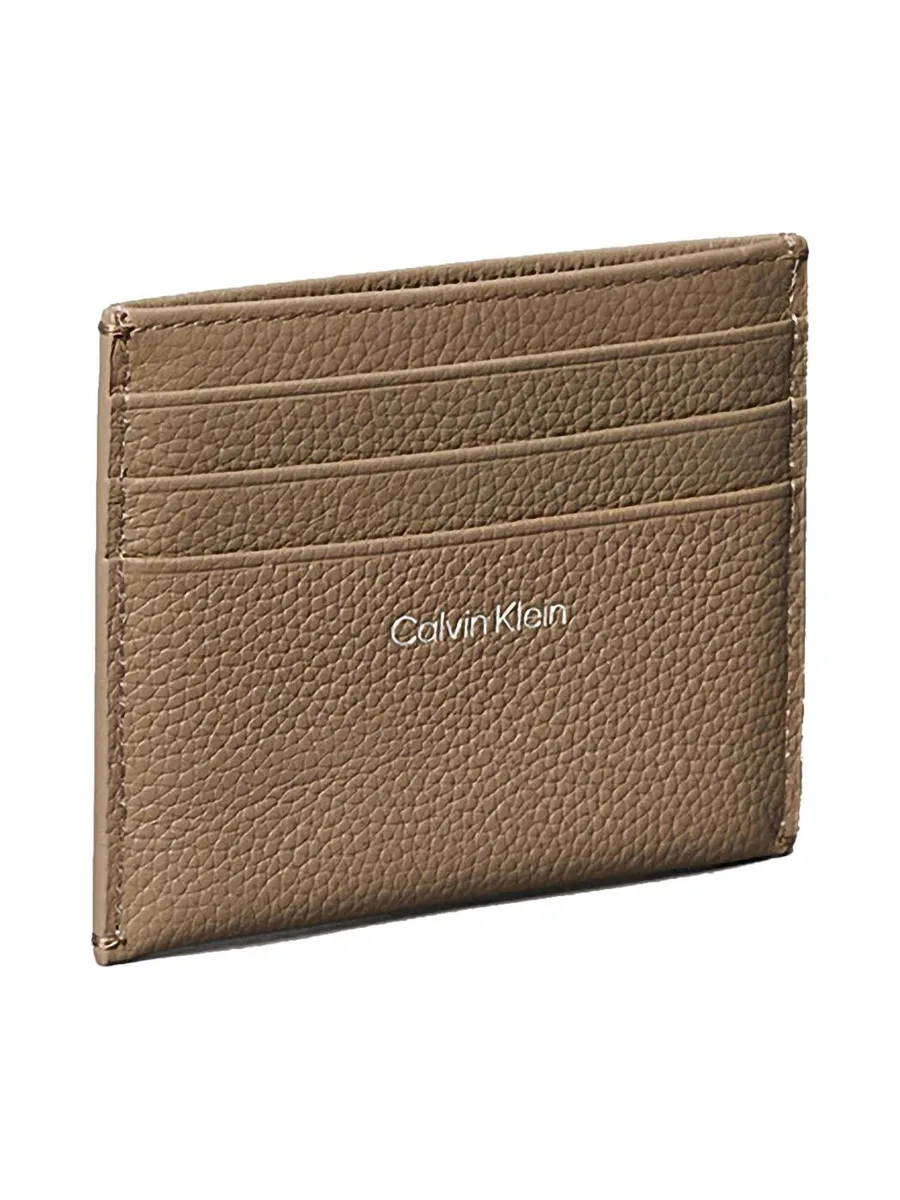 Étui Porte Carte Taupe Femme Calvin Klein Jeans Pebble 3