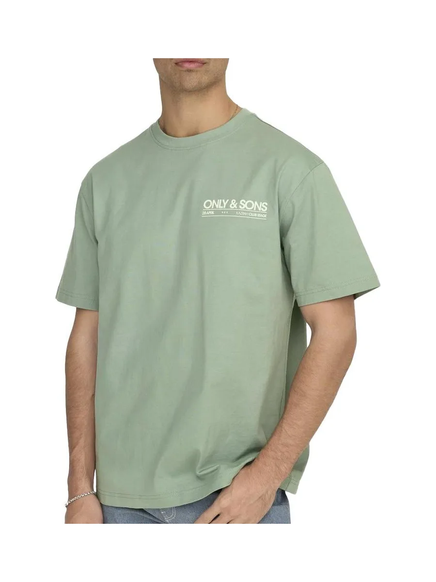 T-Shirt Vert Homme Only & Sons Kazbah 1