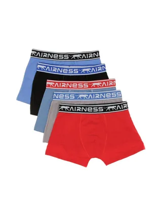 Lot de 5 Boxers Bleu/Rouge Garçon Airness 1
