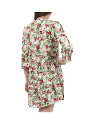 Robe Blanche/Fleurs Femme Vero Moda Easy 2