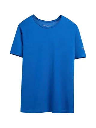 T-shirt Bleu Homme Teddy Smith T-geo 1