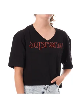 T-shirt Noir Crop Femme Supreme Grip Ranaka 1