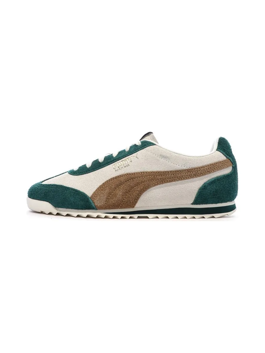 Baskets Vert/Beige Homme Puma Arizona Suede 2