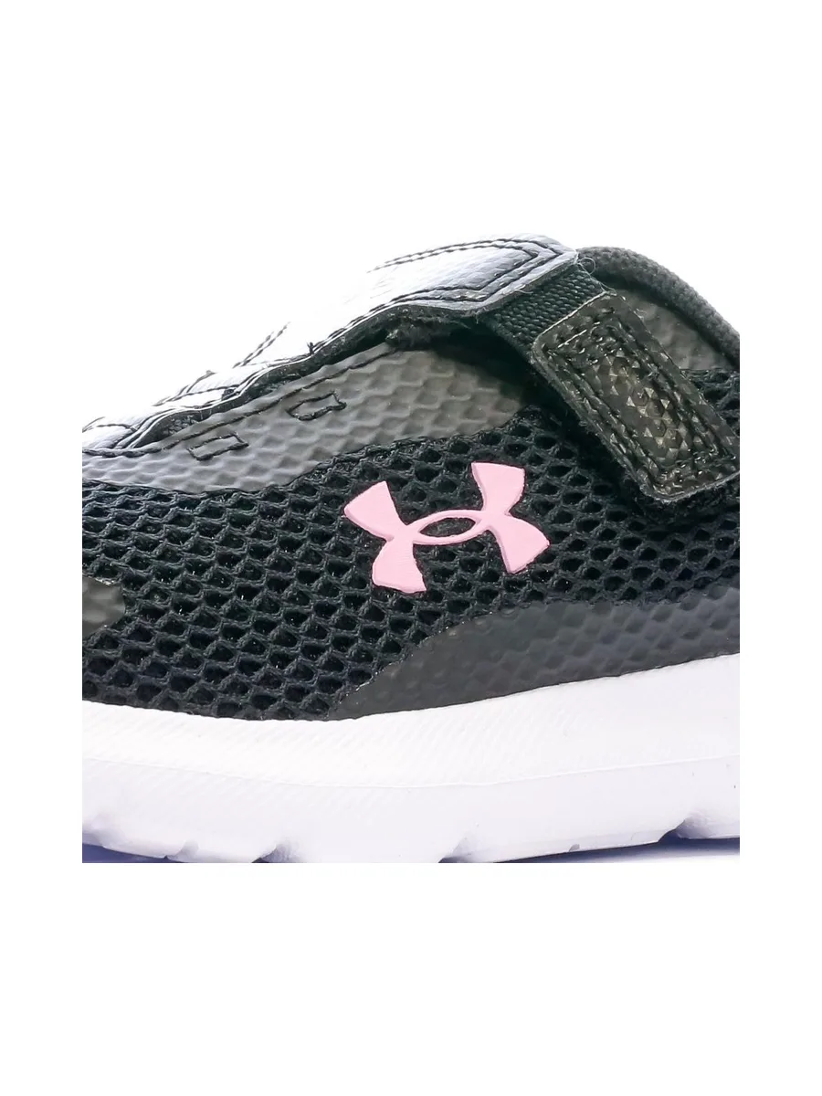 Baskets Noir/Rose Fille Under Armour Surge 3 8