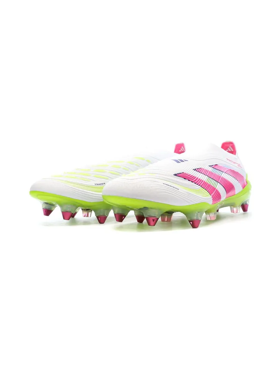 Chaussures de Foot Blanc/Rose Adidas Predator Elite Ll SG 7