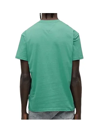 T-Shirt Vert Homme Tommy Hilfiger Reg Linearss 2