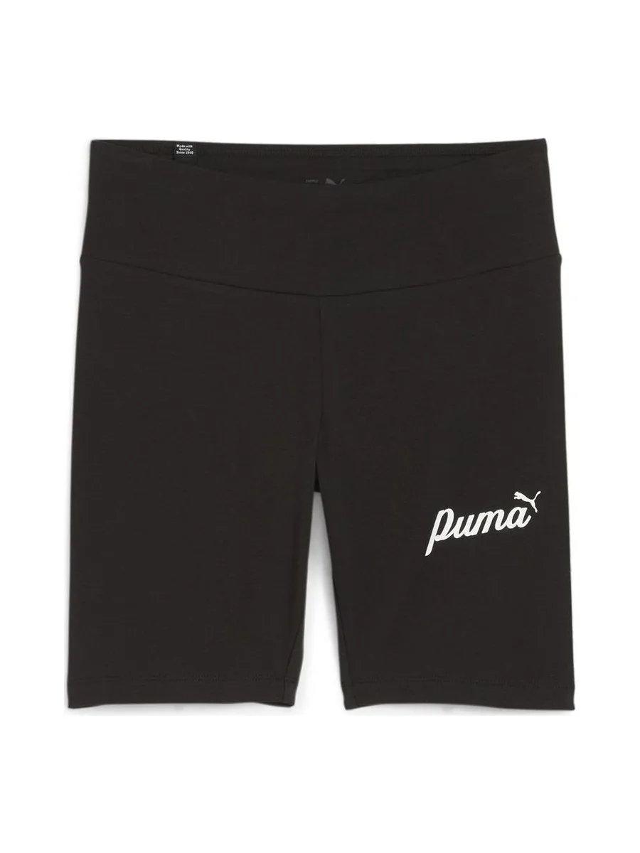 Short Noir Femme Puma Ess+ 7 Script 2