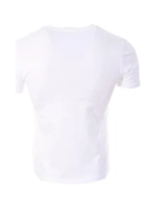 T-Shirt Blanc/Bleu Homme Vans Painted 2