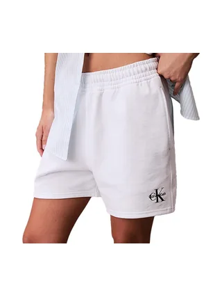 Short Blanc Femme Calvin Klein Jeans Monologo French 1