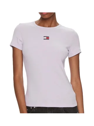 T-shirt Violet Femme Tommy Hilfiger Badge DW0 1