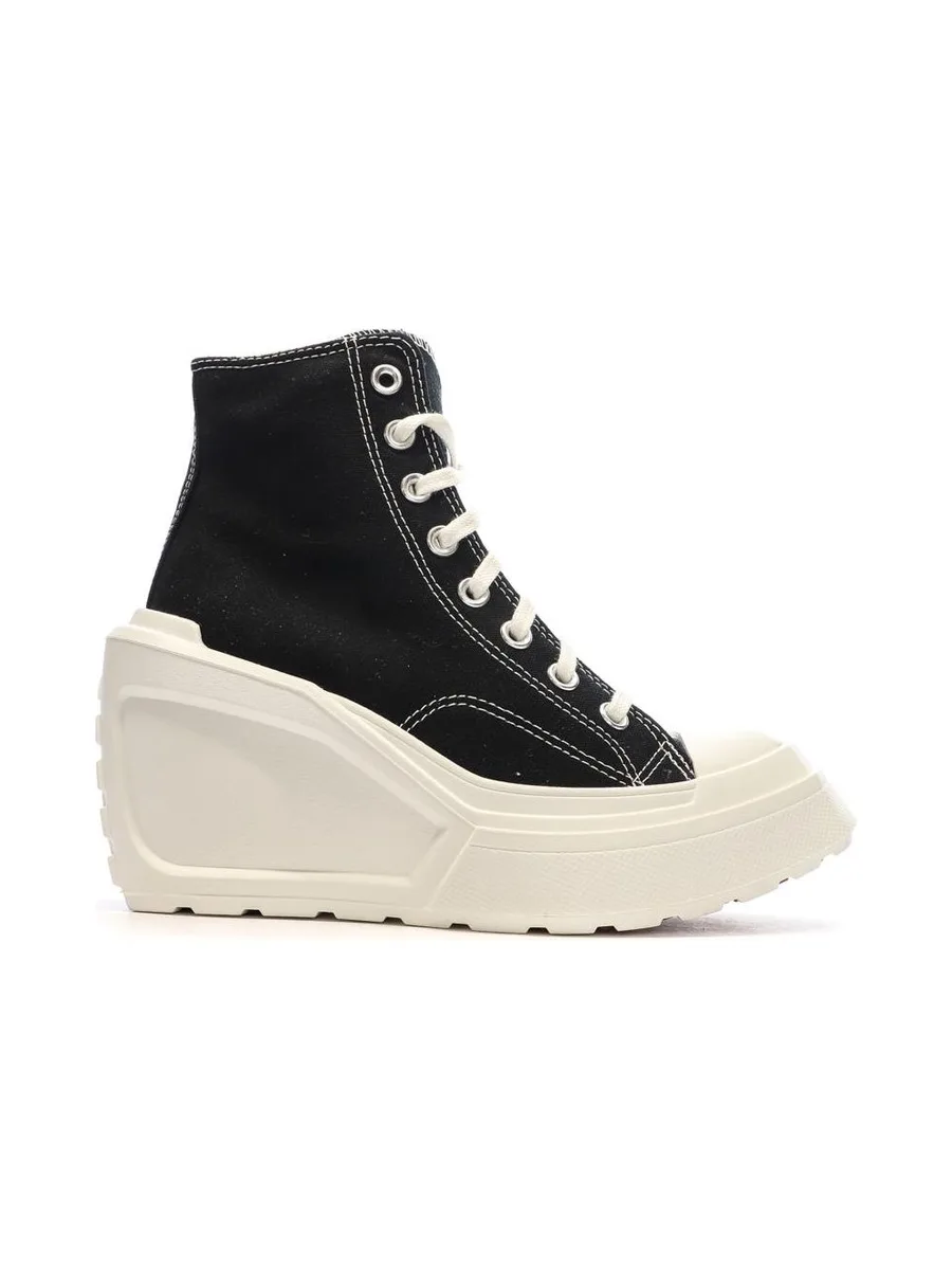 Baskets Noires Femme Converse Chuck 70 De Luxe Wedge A06478C 3