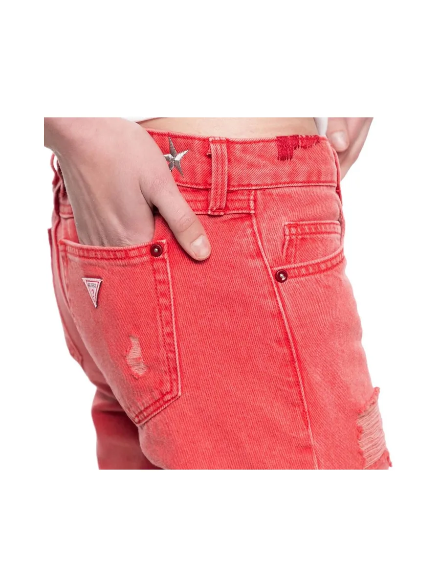 Jean Skinny Rouge Femme Guess Marilyn 4