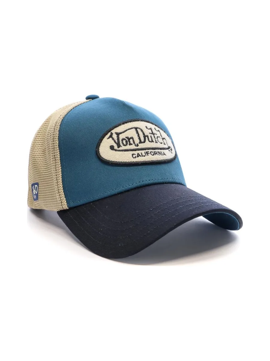 Casquette Beige/Bleu Homme Von Dutch Terry 3