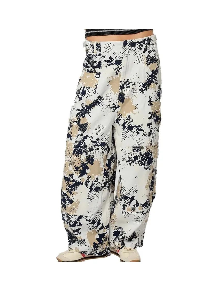 Jean Baggy Blanc/Noir Femme Kaporal Vener 2