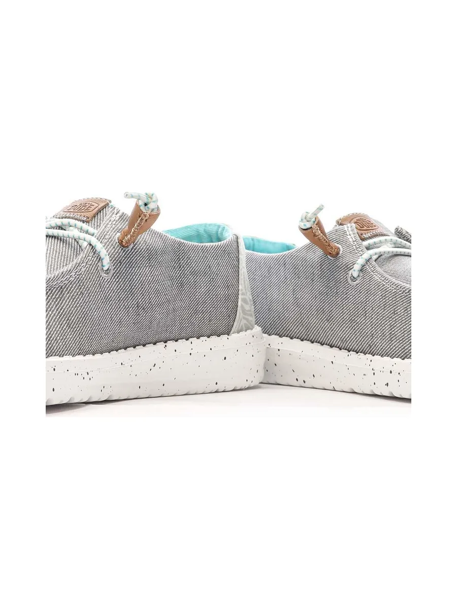 Chaussures Grise Chiné Femme Hey Dude Wendy Heathered Slub 7