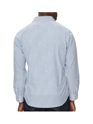 Chemise à Rayures Bleu Homme Calvin Klein Jeans Poplin Stripe 2