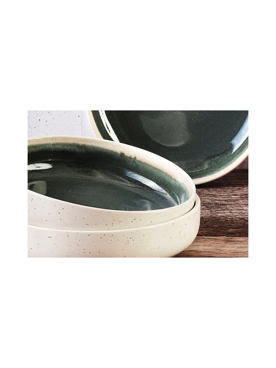 Bol OXYGEN Ø22cm - 6 pièces - Vert de gris 23