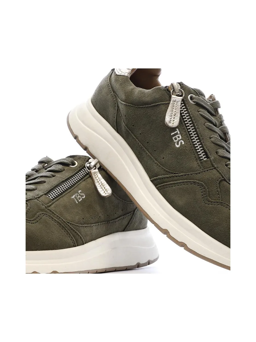 Baskets Kaki Femme TBS BLONZIP 8