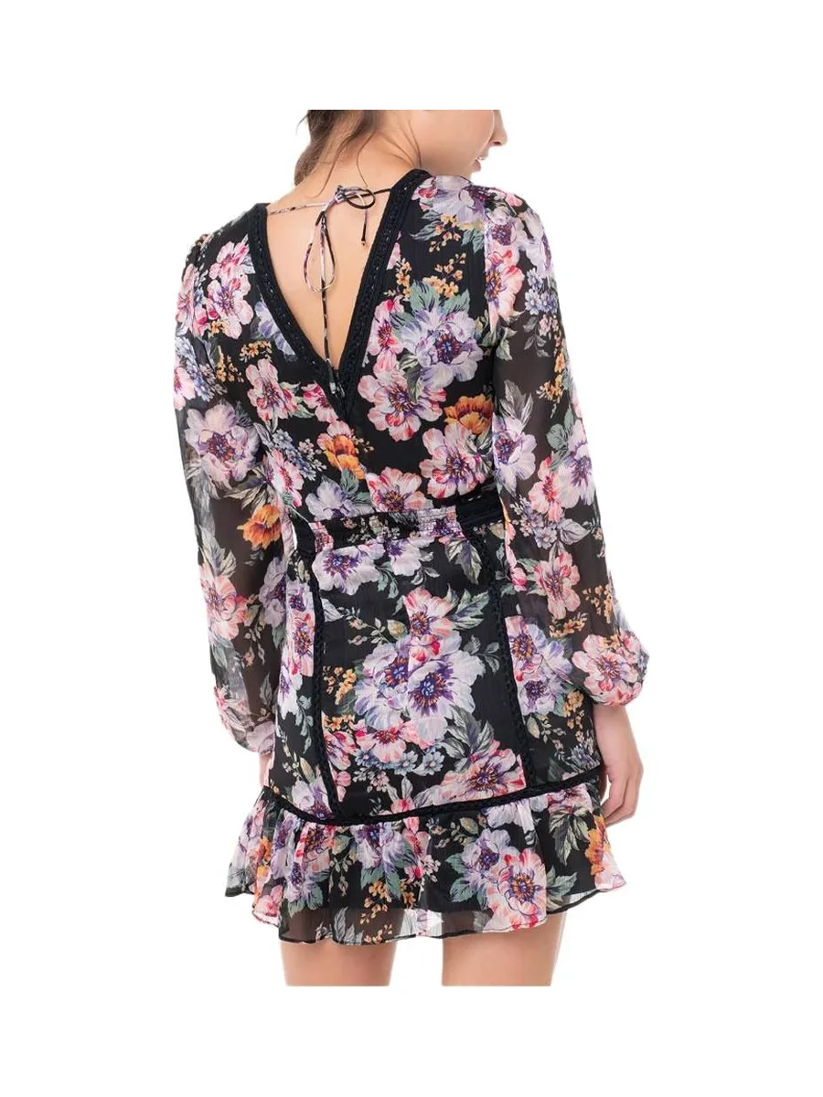 Robe Noire à Motifs Femme Guess Elana 3