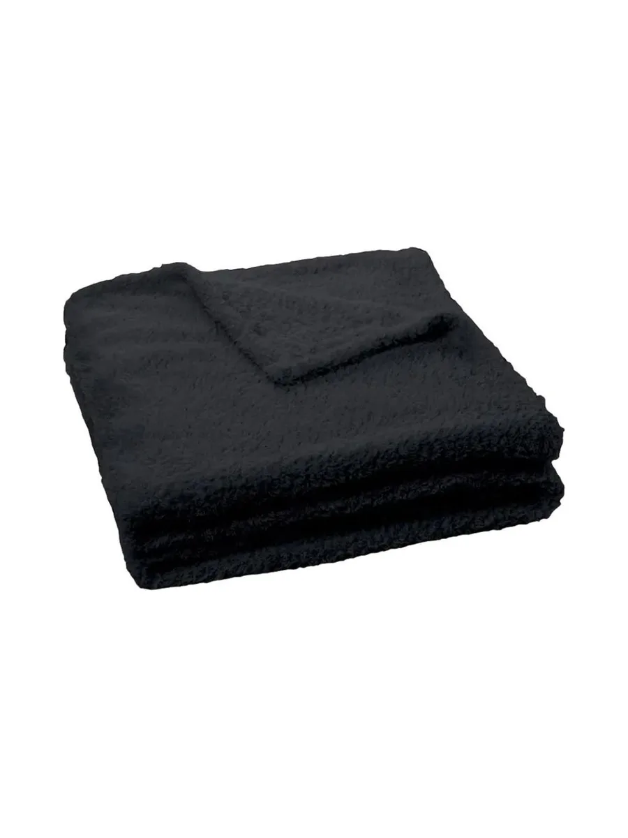Plaid Noir Today Plaid Xl Moelleux 130x180 2