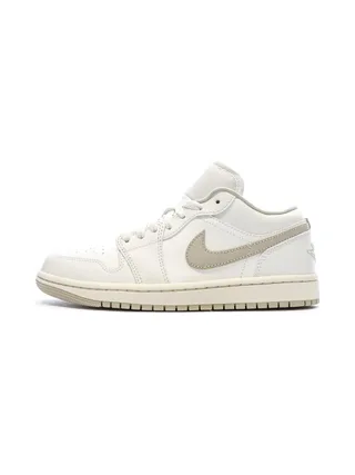 Basket Écru/Marron Mixte Nike Air Jordan 1 Low 1