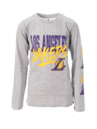 T-shirt Manches Longues Gris Garçon NBA Lak LOS ANGELES LAKERS 1