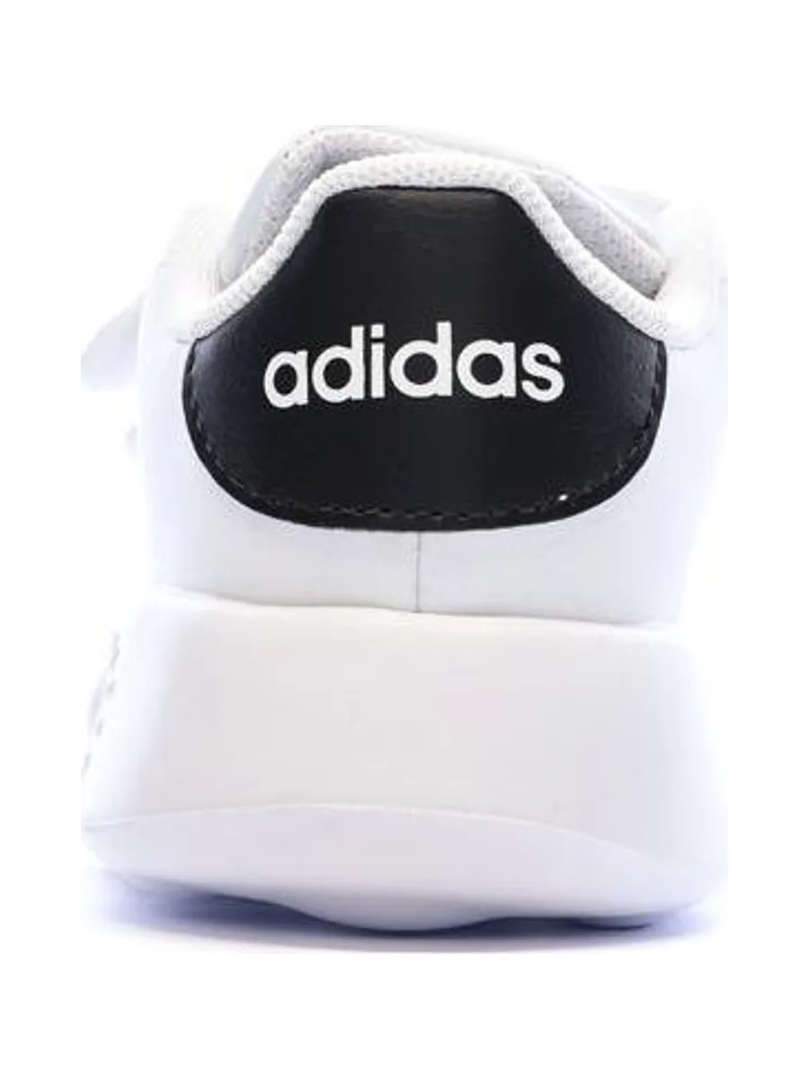 Baskets Blanches/Noir Garçon/Fille bébé Adidas Advantage 4