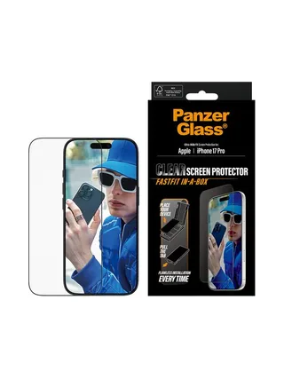 PanzerGlass ® Screen Protector iPhone 17 Pro | Ultra-Wide Fit w. FASTFIT IN-A-BOX 2