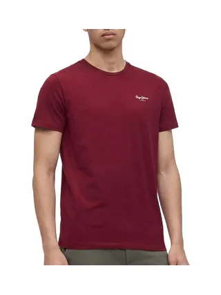 T-Shirt Bordeaux Homme Pepe jeans Originalss 1