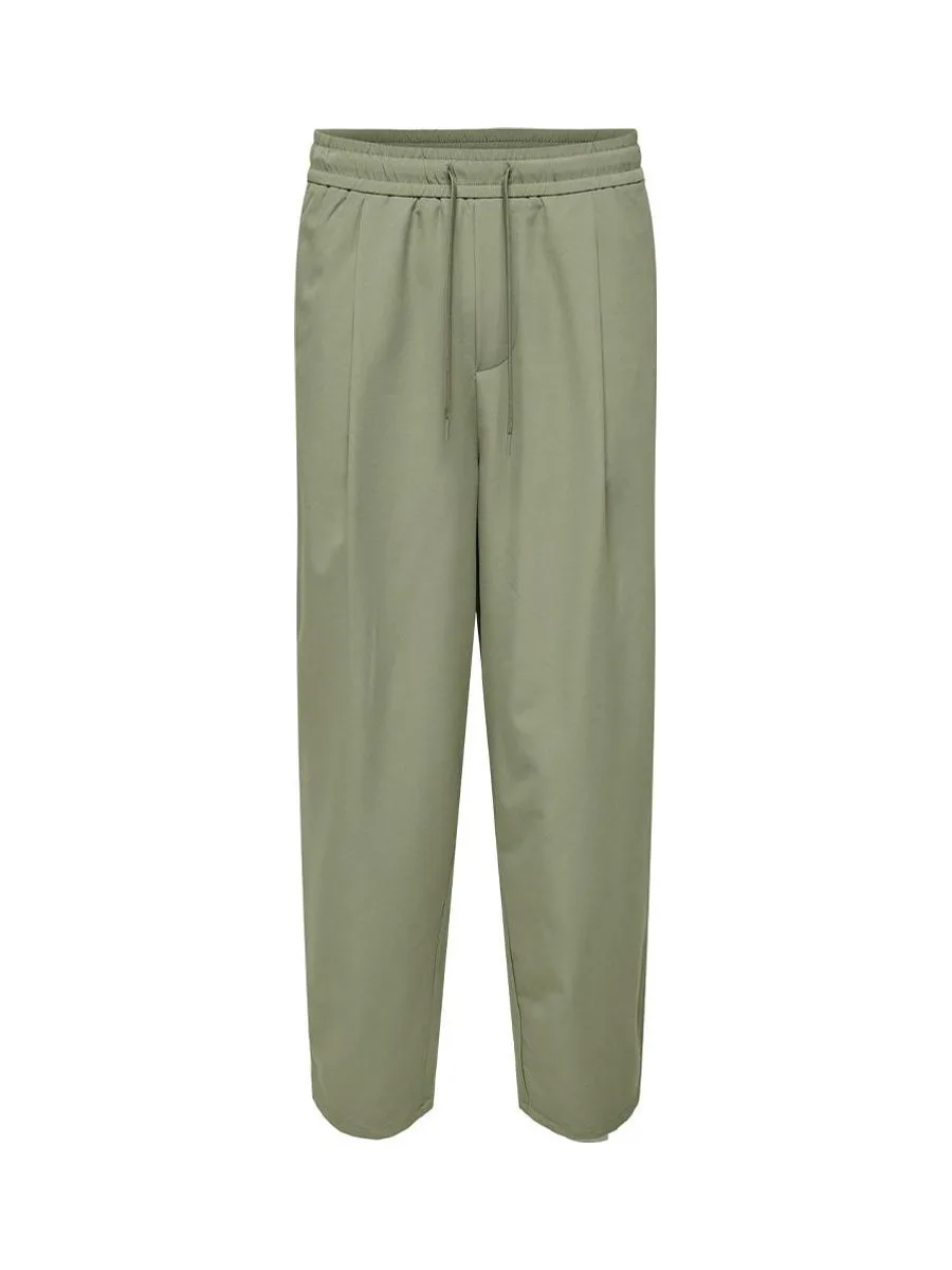 Pantalon fluide Vert Homme Only & Sons Lance 1