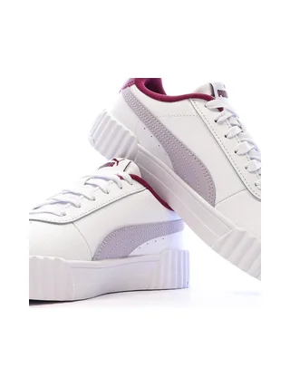 Baskets Blanches/Grises Fille Puma Carina 3.0 7