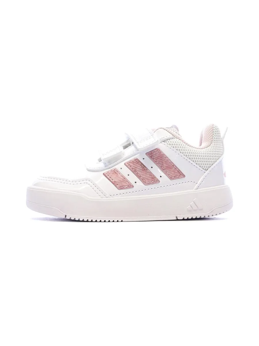 Baskets Blanc/Rose Fille Adidas Tensaur 2