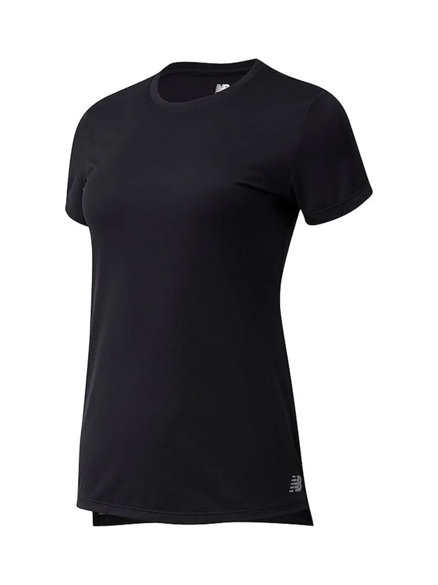 T-shirt Noir Femme New Balance Core Run 2