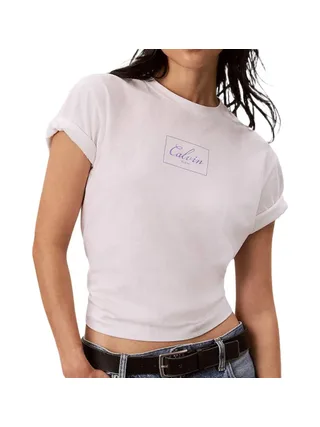 T-shirt Rose Femme Calvin Klein Jeans Boxy 1
