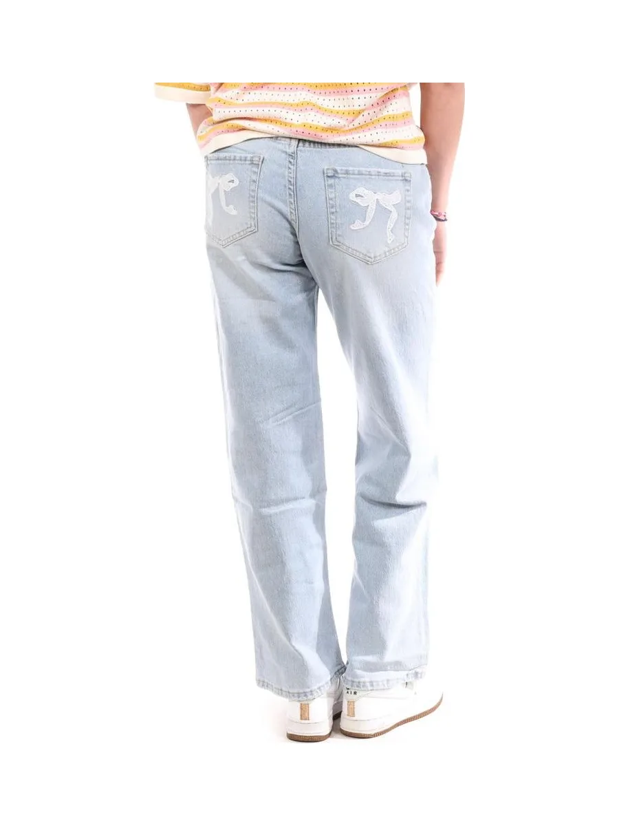 Jean Droit Bleu Clair Femme Monday Premium 109 2