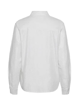 Chemise Blanche/Argenté Femme Pieces Cirene 2